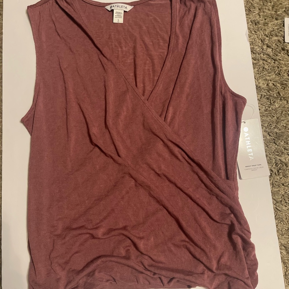 Athleta Women's Wrap Top - Mauve